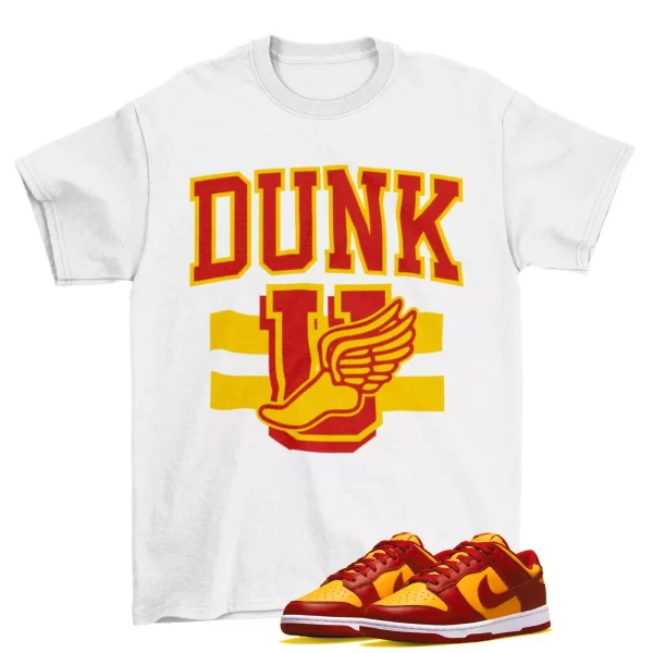 Dunk University Shirt White to Match Dunk Low Midas Gold / DD1391-701 Jezsport.com