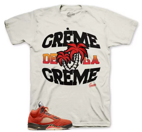 Shirt To Match Jordan 5 Dunk On Mars Retro 5 Mars For Her - Creme Tee Jezsport.com