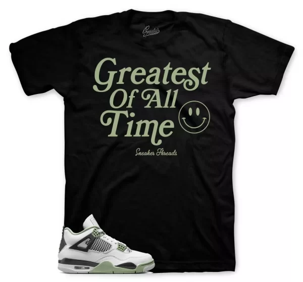 Shirt To Match Jordan 4 oil Green Seafoam - Goat Sneaker Tee Jezsport.com