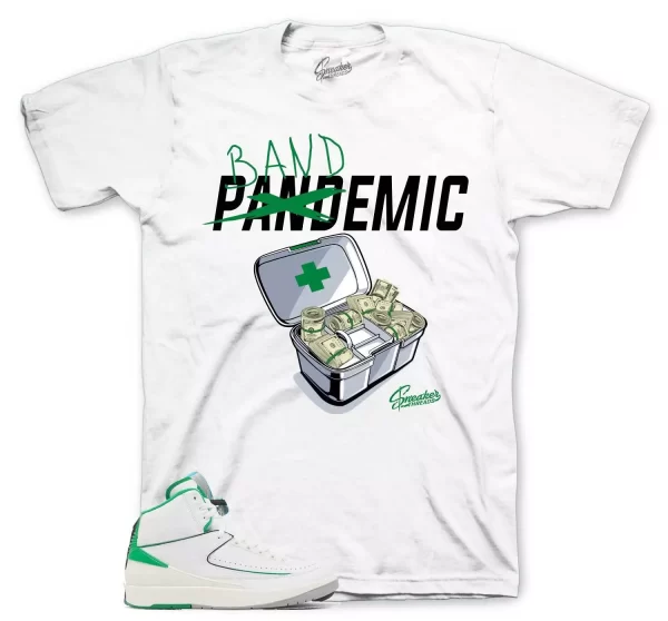 Shirt To Match Jordan 2 Lucky Green Shoes - Bandemic Sneaker Tee Jezsport.com