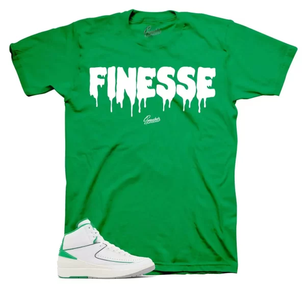 Shirt To Match Jordan 2 Lucky Green Shoes - Finesse Sneaker Tee Jezsport.com