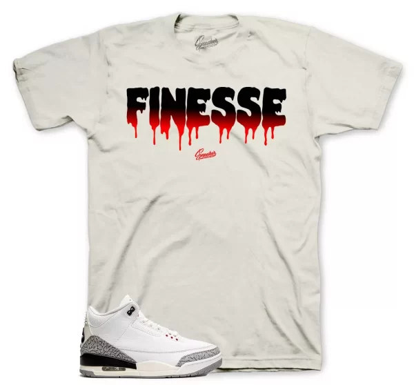 Shirt Match Jordan 3 White Cement Reimagined - Finesse Tee Jezsport.com