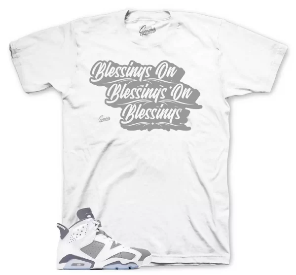 Shirt To Match Jordan 6 Cool Grey - Blessings Sneaker Tee Jezsport.com