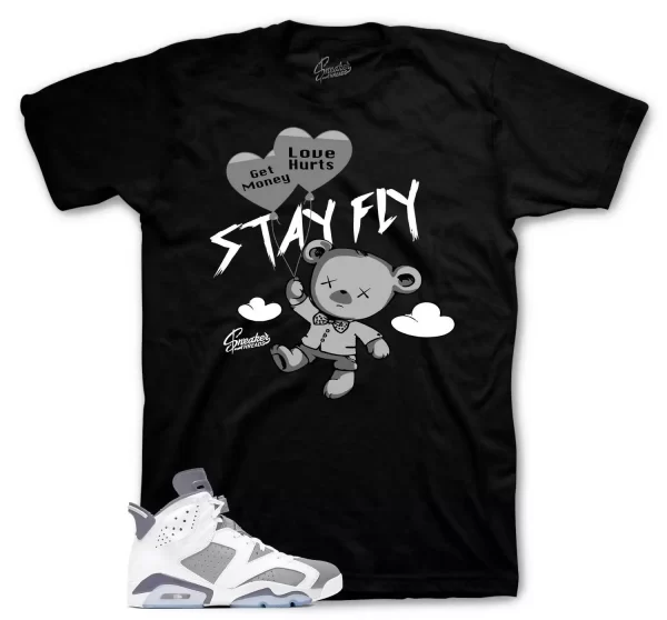 Shirt To Match Jordan 6 Cool Grey - Money Over Love Sneaker Tee Jezsport.com