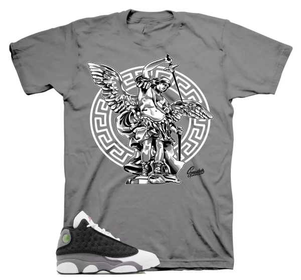 Shirt To Match Jordan 13 Black Flint Shoes - St. Michael Archangel Tees Jezsport.com