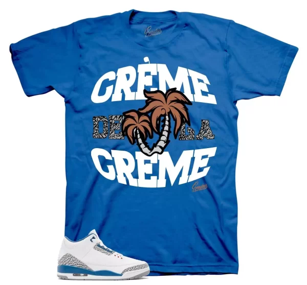 Shirt To Match Jordan 3 Wizards Shoes - Creme Tees Jezsport.com