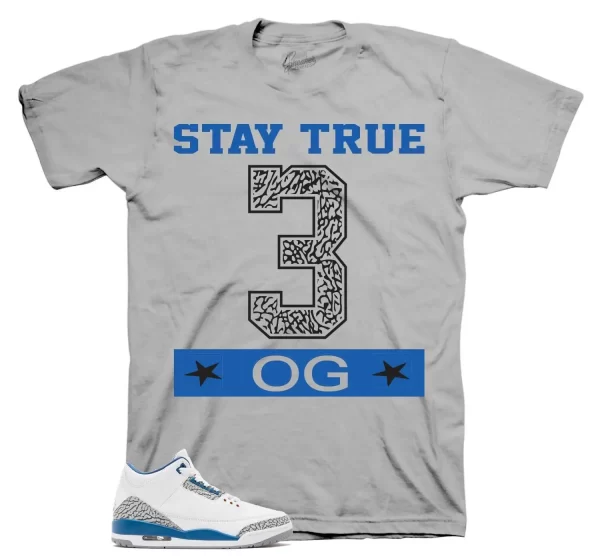 Shirt To Match Jordan 3 Wizards Shoes - Stay True Tees Jezsport.com