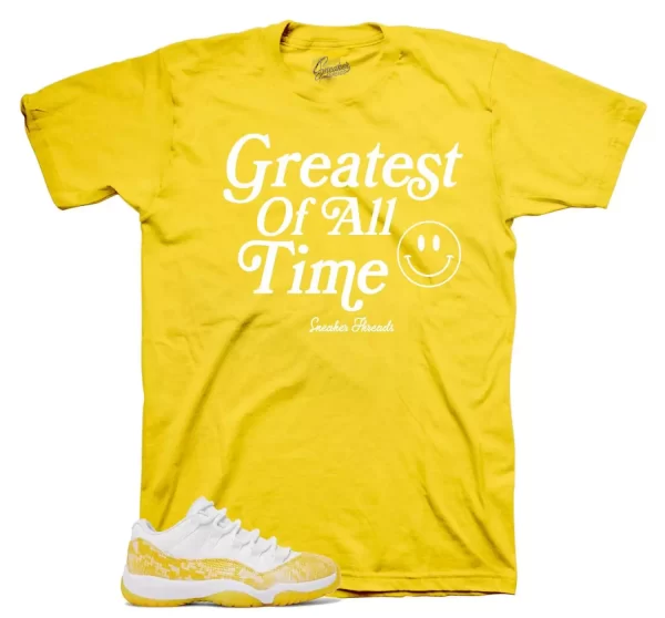 Shirt To Match Jordan 11 Yellow Snakeskin Shoes - Goat Tees Jezsport.com