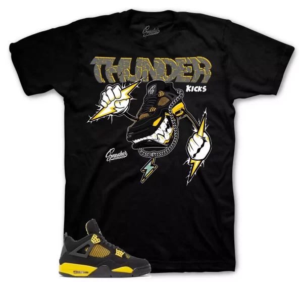 Shirt To Match Jordan 4 Thunder Tour Yellow Shoes - Fly kicks Tees Jezsport.com