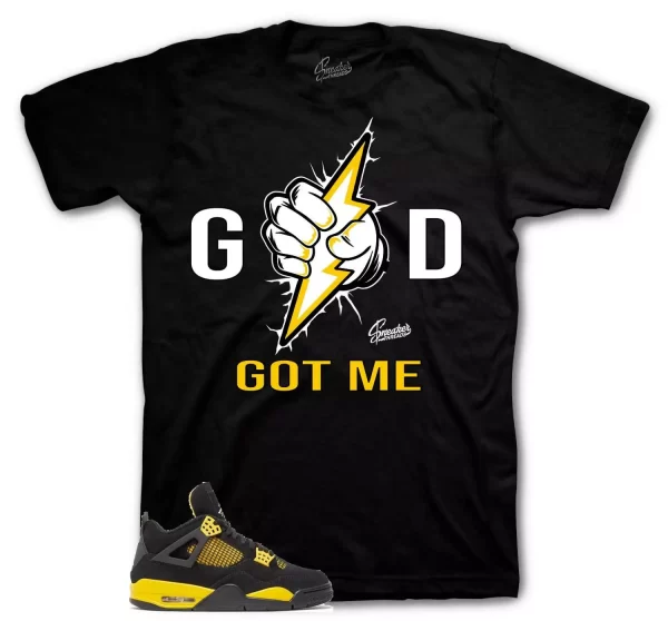 Shirt To Match Jordan 4 Thunder Tour Yellow Shoes - God Got Me Tees Jezsport.com