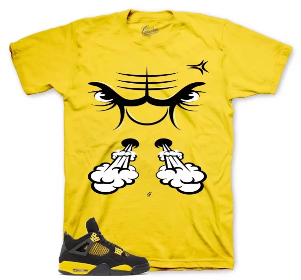 Shirt To Match Jordan 4 Thunder Tour Yellow Shoes - Raging Face Tees Jezsport.com