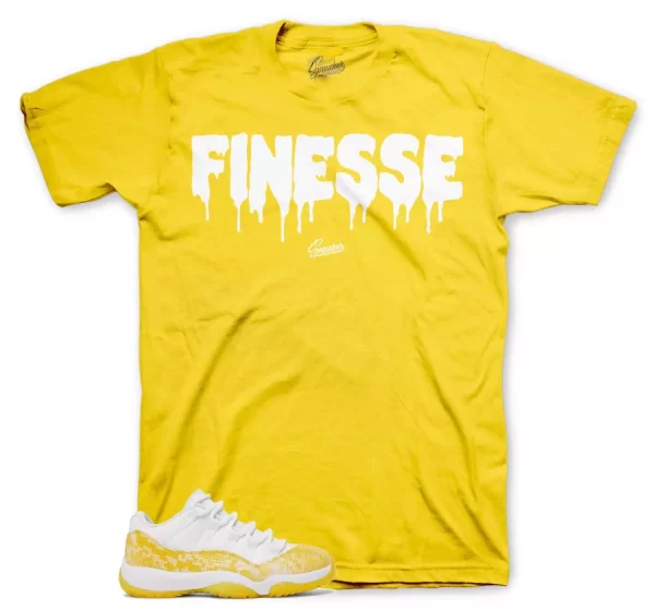 Shirt To Match Jordan 11 Yellow Snakeskin Shoes - Finesse Tees Jezsport.com