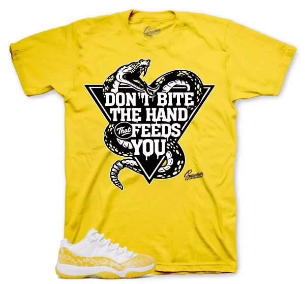 Shirt To Match Jordan 11 Yellow Snakeskin Shoes - Don't Bite Tees Jezsport.com