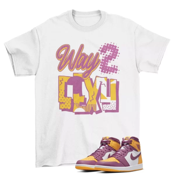 Two Way Brotherhood Shirt to Match Jordan 1 Retro Brotherhood 555088-706 Jezsport.com