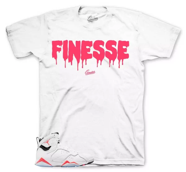 Shirt To Match Jordan 7 Infrared Shoes - Finesse Tee Jezsport.com