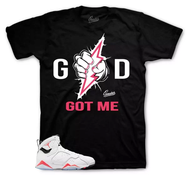 Shirt To Match Jordan 7 Infrared Shoes - God Got Me Tee Jezsport.com