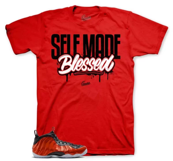 Shirt To Match Foamposite Metallic Red Shoes - Self Made Tee Jezsport.com