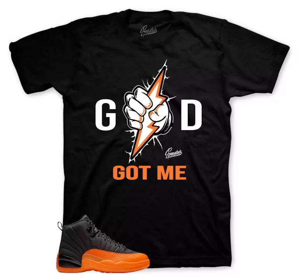 Shirt To Match Jordan 12 Brilliant Orange Sneakers Shoes -God Got Me Tees Jezsport.com