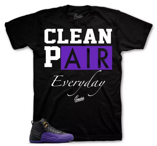 Tees To Match Jordan 12 Field Purple Sneakers - Clean Pair Shirt Jezsport.com