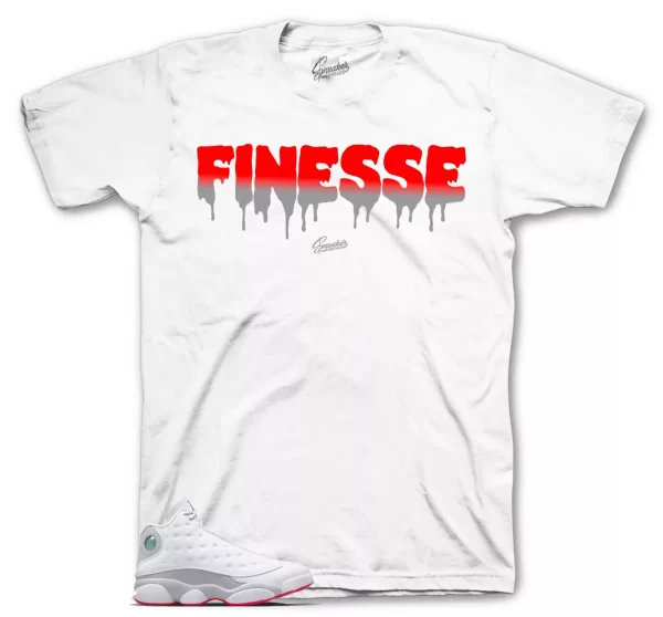 Tees To Match Jordan 13 Wolf Grey Sneakers - Finesse Shirt Jezsport.com