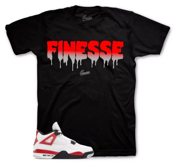 Tees To Match Jordan 4 Red Cement Sneakers - Finesse Shirt Jezsport.com