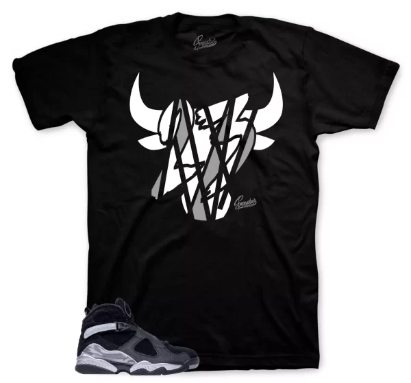 Shirt To Match Jordan 8 Smoke Grey Shoes - Bully Tees Jezsport.com