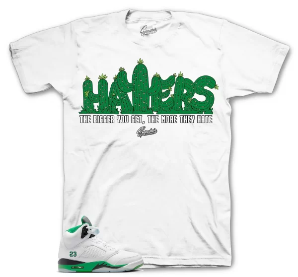 Shirt To Match Jordan 5 Lucky Green Shoes - Haters Tee Jezsport.com