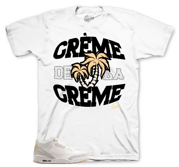 Shirt To Match Jordan 3 Craft Ivory Shoes - Cream Sneaker Tee Jezsport.com