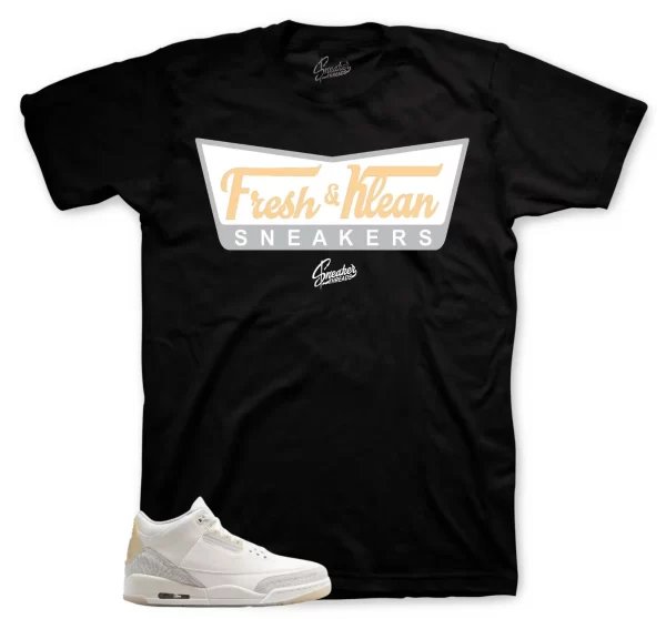 Shirt To Match Jordan 3 Craft Ivory Shoes - Fresh & Klean Sneaker Tee Jezsport.com