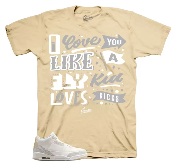 Shirt To Match Jordan 3 Craft Ivory Shoes - Love Kicks Sneaker Tee Jezsport.com