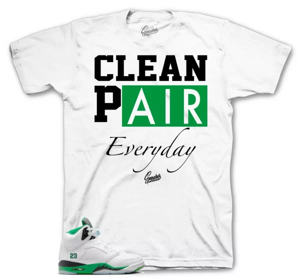 Shirt To Match Jordan 5 Lucky Green 13 Shoes - Clean Pair Jezsport.com