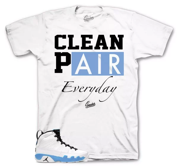 Shirt To Match Jordan 9 Powder Blue Shoes - Clea Pair Sneaker Tees Jezsport.com