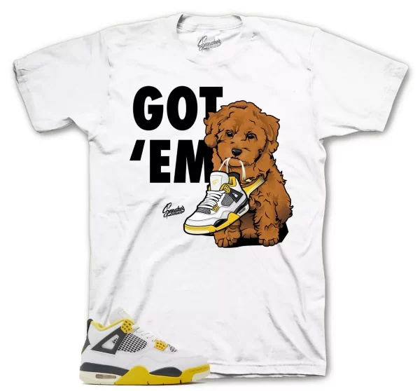 Sneaker Tees To Match Jordan 4 Vivid Sulfur Shoes - Copped Em Shirt Jezsport.com