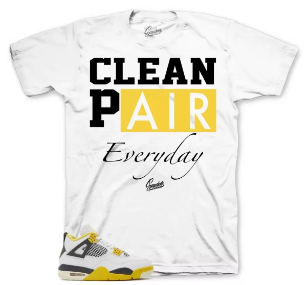 Sneaker Tees To Match Jordan 4 Vivid Sulfur Shoes - Clean Pair Shirt Jezsport.com