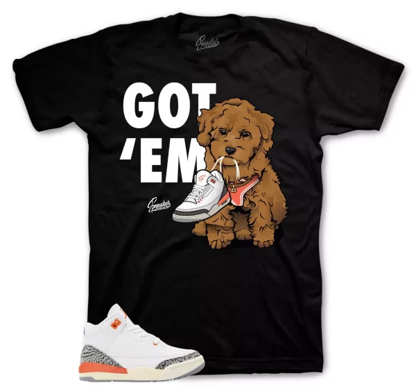 Sneaker Tees To Match Jordan 3 Georgia Peach Shoes - Copped Em Shirt Jezsport.com