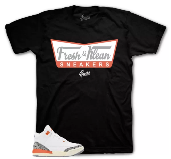 Sneaker Tees To Match Jordan 3 Georgia Peach Shoes - Fresh & Klean Shirt Jezsport.com