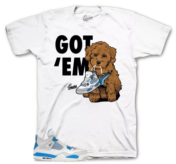 Sneaker Tees Match Jordan 4 Industrial Blue Shoes Military - Copped Em Shirt Jezsport.com