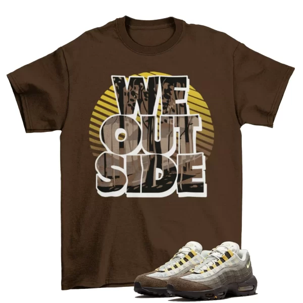 We Outside Shirt to Match Air Max 95 Ironstone DR0146-001 / Dark Brown Jezsport.com