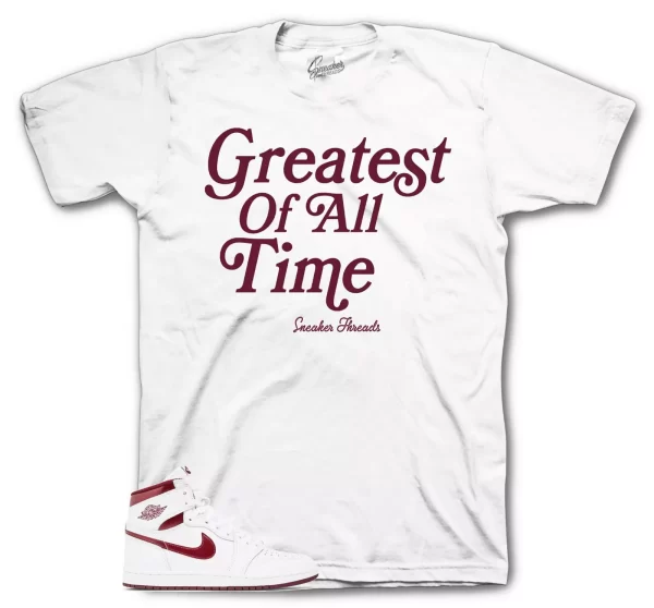 Sneaker Tees To Match Jordan 1 Metallic Burgundy Shoes - Goat Shirt Jezsport.com