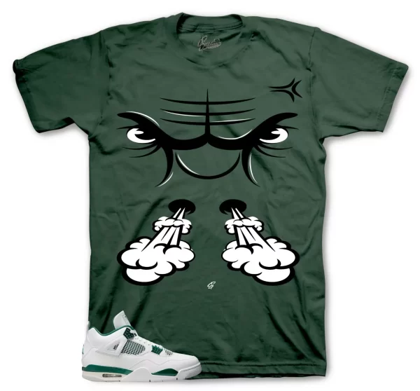 Sneaker Tees To Match Jordan 4 Oxidized Green Shoes - Raging Face Shirt Jezsport.com