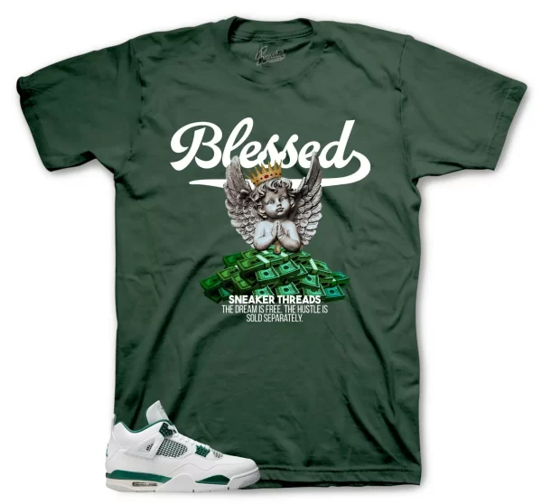 Sneaker Tees To Match Jordan 4 Oxidized Green Shoes - Angel Shirt Jezsport.com