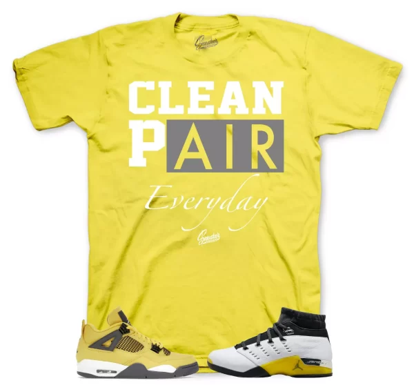 Sneaker Tees To Match Jordan 4 Lightning 17 Shoes - Clean Pair Shirt Jezsport.com