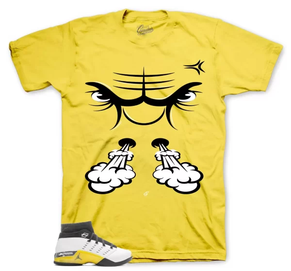 Sneaker Tees To Match Jordan 17 Lightning 4 Shoes - Raging Face Shirt Jezsport.com