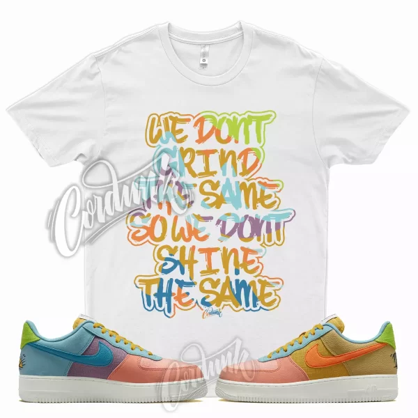 GRIND T Shirt for Air Force 1 Low Sun Club Gold Wheat Grass Light Madder Jezsport.com