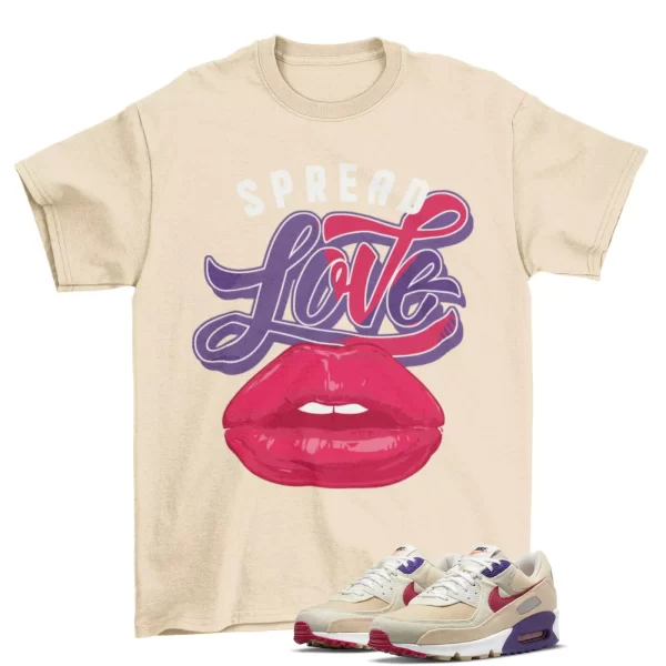 Spread Love Shirt to Match Air Max 90 Sprung Sesame DM8171-200 / Tan Jezsport.com