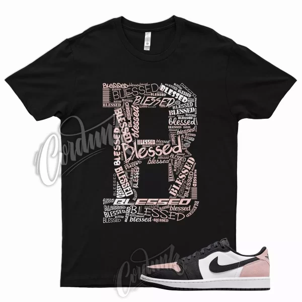 BLESSED T Shirt for J1 1 Low OG Bleached Coral Grey Fog Crimson Tint High 5 Jezsport.com