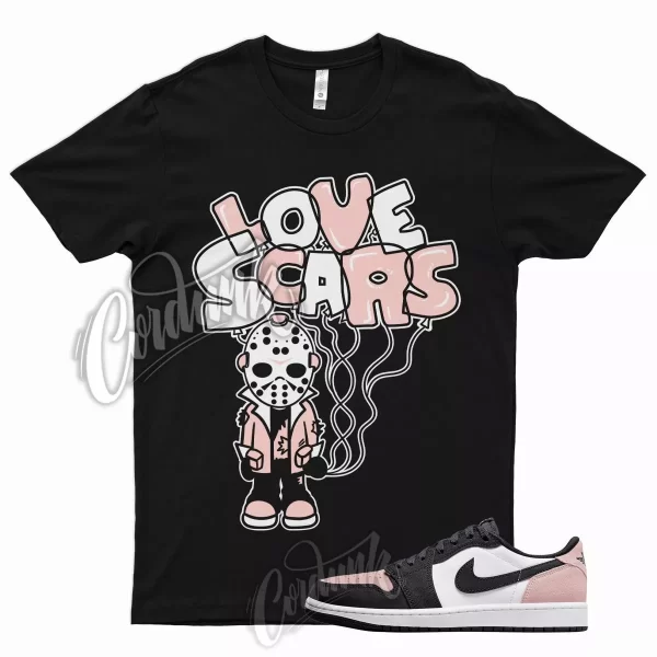 SCAR T Shirt for J1 1 Low OG Bleached Coral Grey Fog Crimson Tint High 5 Jezsport.com