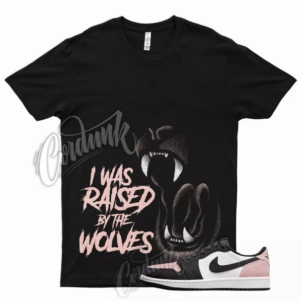 WOLVES T Shirt for J1 1 Low OG Bleached Coral Grey Fog Crimson Tint High 5 Jezsport.com