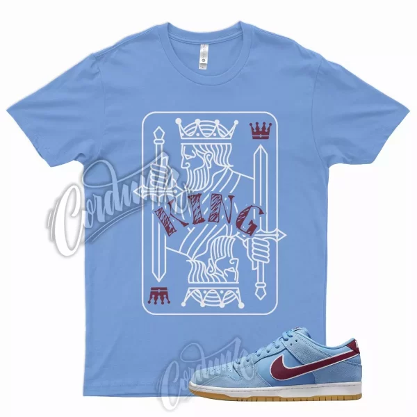 KING T Shirt for N SB Dunk Valor Blue Team Maroon Gum Light Brown Phillies 1 Jezsport.com