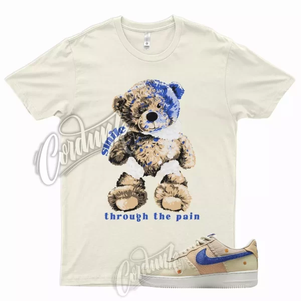 SMILE T Shirt for N Air Force 1 Low Flea Sail Blue Tan Khaki LA Coconut Cream Jezsport.com